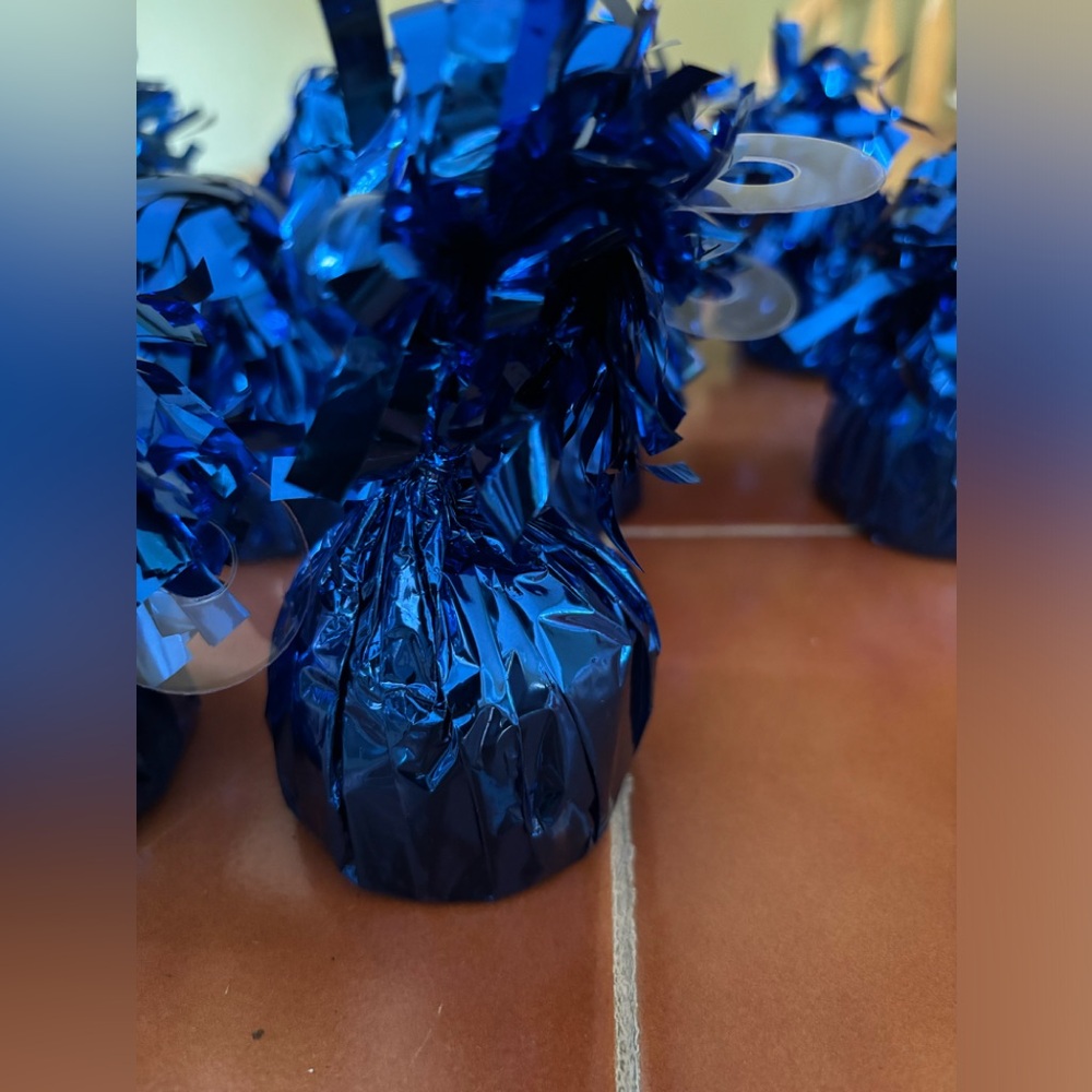 Metallic Wrapped Balloon Weights